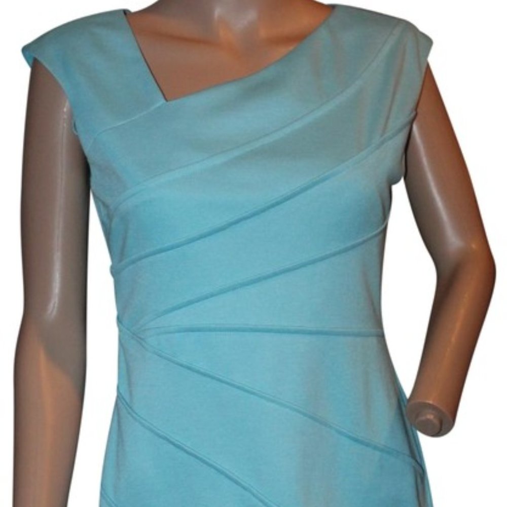 LONDON TIMES Sea Breeze Aqua  dress  4